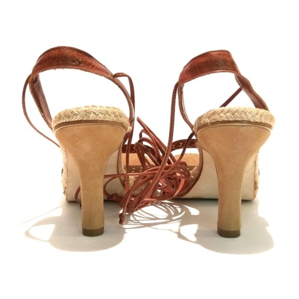 Strappy Platform Leather Sandals Euc - image 5